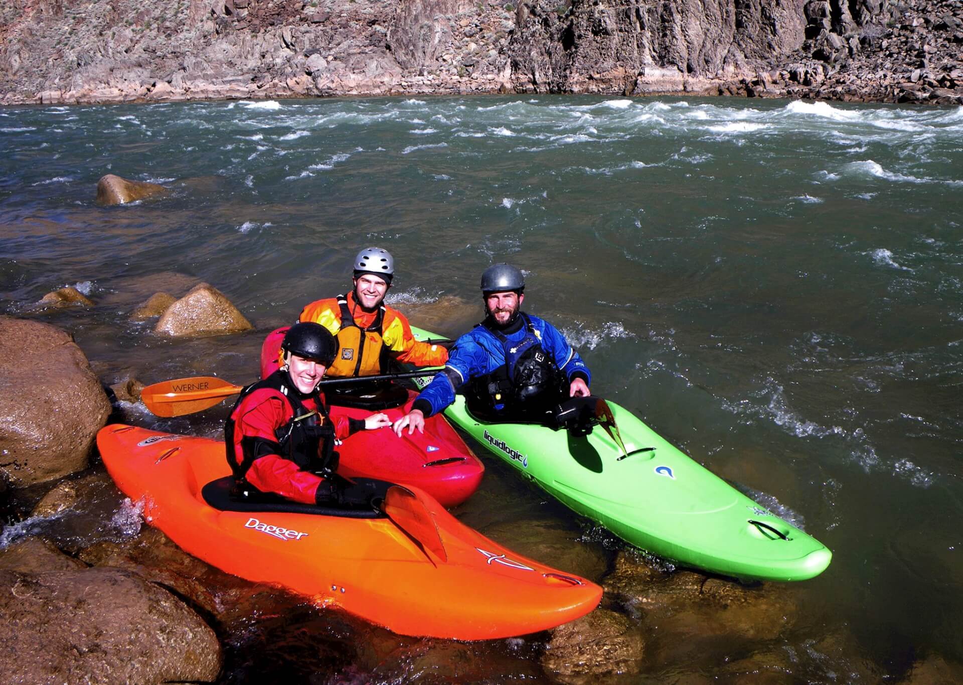 Grand Canyon raft guide on a self-support kayak trip. 