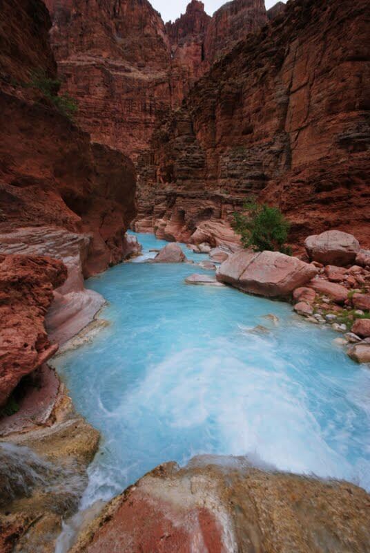 Havasu Creek at river mile 156 is a great side hike for Grand Canyon rafters.