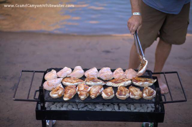 Grand Canyon Whitewater rafting guides have camp cooking down to an art.