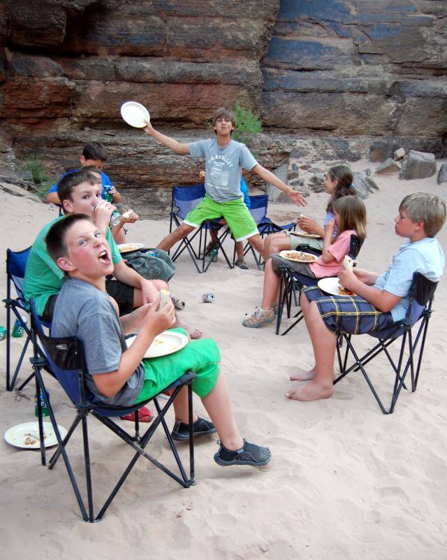 Children on a Grand Canyon Whitewater raft trip forge great friendships. 