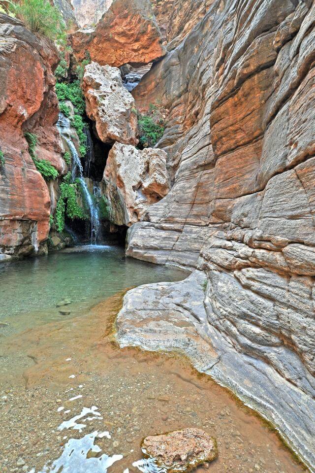 Elve's Chasm, a popular side hike on many Grand Canyon raft trips.