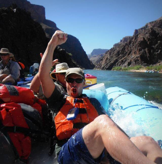 One happy Grand Canyon Whitewater fist-pumpin' fool!