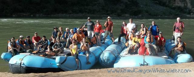 Grand Canyon Whitewater Rafting group.