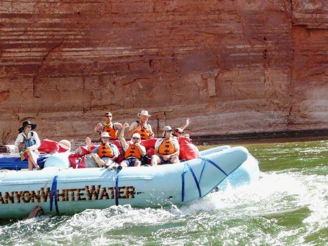 Happy Rafters with Grand Canyon Whitewater.