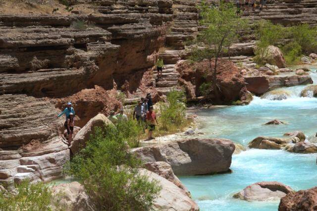 Grand Canyon Whitewater guests enjoy Havasu Creek