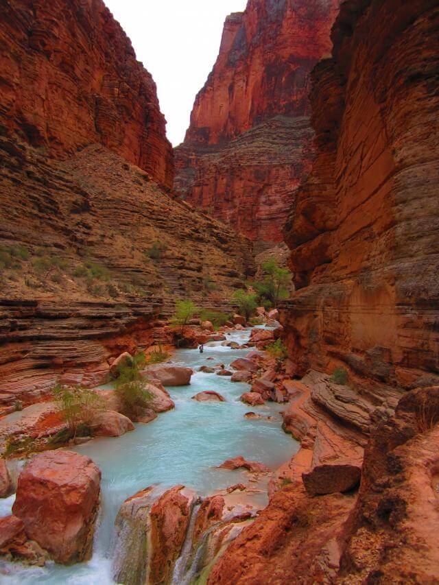 Havasu Canyon near the confluence with the Colorado River, a sight seen to many Grand Canyon Whitewater rafters.