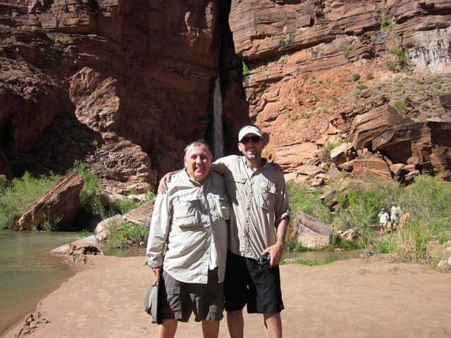 Grand Canyon Whitewater Guest Enjoy The River Trip As Father and Son.