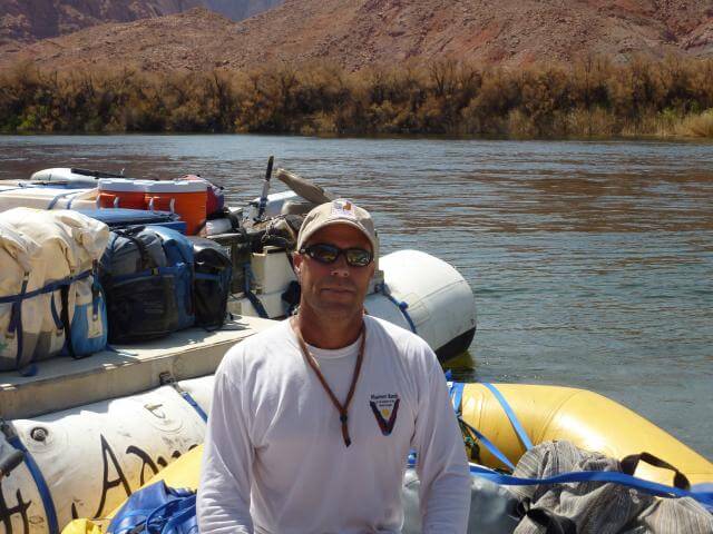 Grand Canyon Whitewater guide Jeff Pyle loves to share his knowledge of the Colorado and Grand Canyon with river guests.