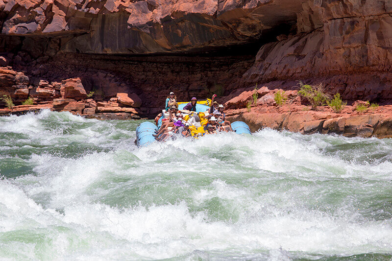 House Rock rapid on the Colorado River on a Grand Canyon river rafting trip.