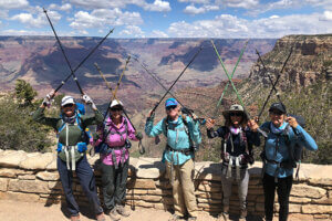 Hikers on Bright Angel Trail