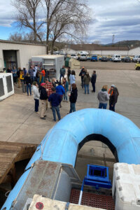 Motor boat with guides